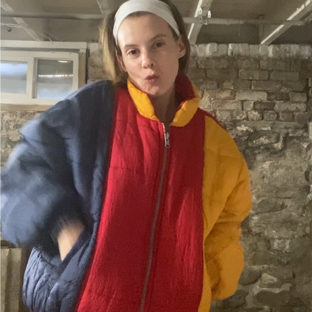 Vintage 70s/80s Reversible Puffer Coat